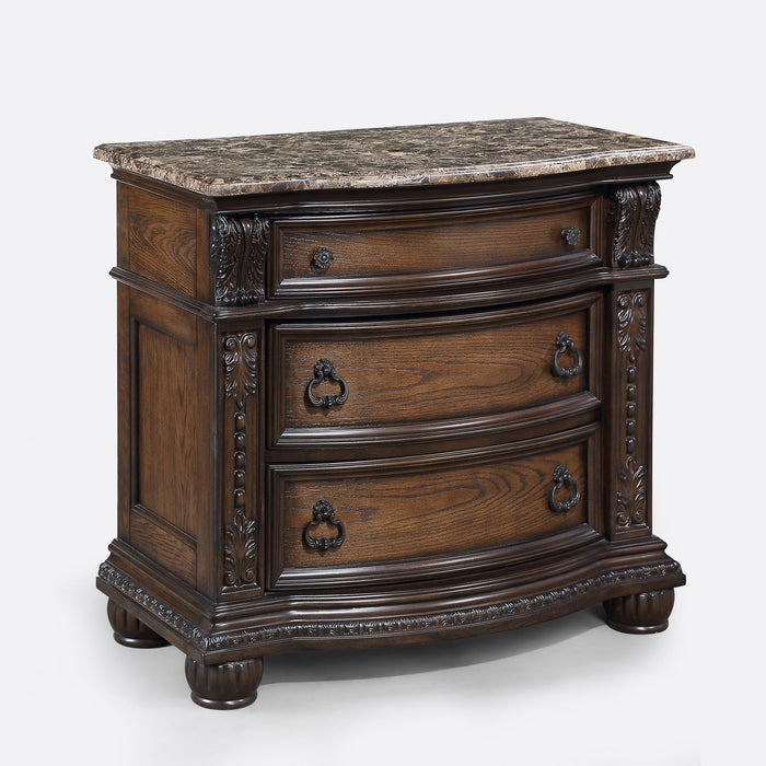 Stanley - Nightstand - Oak – Accent Nightstands by Crown Mark at Furniture Wholesale Plus , Nashville furniture store
