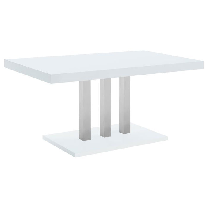 Brooklyn - Rectangular Dining Table - White High Gloss – Dining Tables by CoasterEssence at Furniture Wholesale Plus , Nashville furniture store