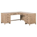 Proximity Place - L Shaped Desk - Barley Buff – Corner Desks by Liberty Furniture at Furniture Wholesale Plus , Nashville furniture store