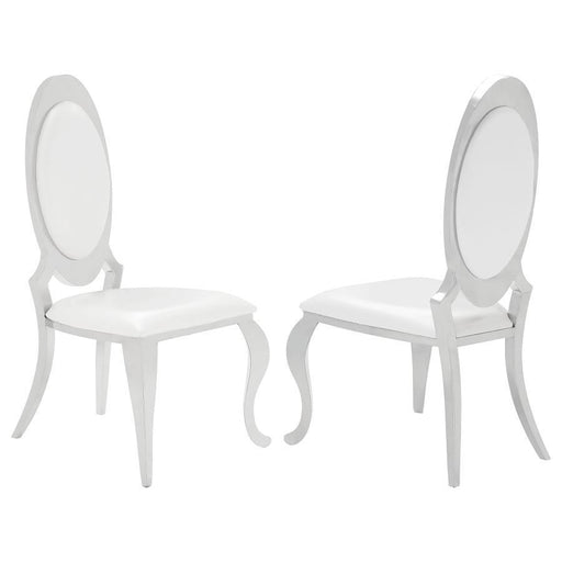 Anchorage - Upholstered Dining Chair (Set of 2) - Cream – Chair Sets by CoasterElevations at Furniture Wholesale Plus , Nashville furniture store