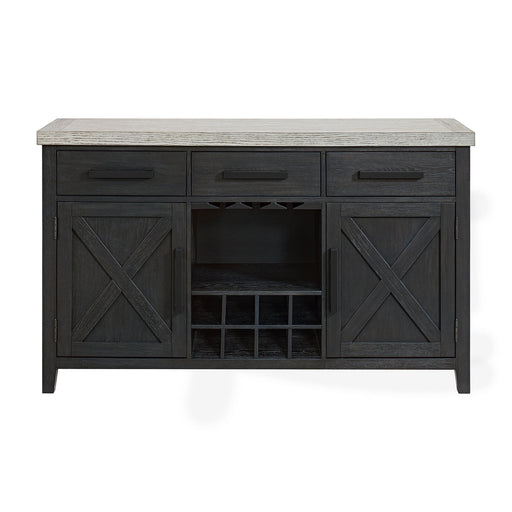 Axel - Server - Light Gray / Espresso – Servers by Elements International at Furniture Wholesale Plus , Nashville furniture store