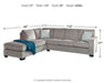Altari - Sleeper Sectional – Stationary Sectionals by Signature Design by Ashley® at Furniture Wholesale Plus , Nashville furniture store