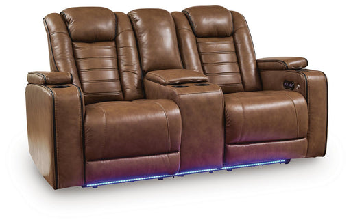 Gruaro - Power Reclining Loveseat With Console / Adjustable Headrest - Amber – Reclining Loveseats by Signature Design by Ashley® at Furniture Wholesale Plus , Nashville furniture store