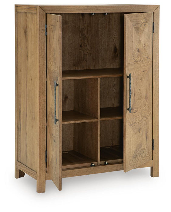 Clayburns - Bar Cabinet - Light Brown – Wine Cabinets by Signature Design by Ashley® at Furniture Wholesale Plus , Nashville furniture store