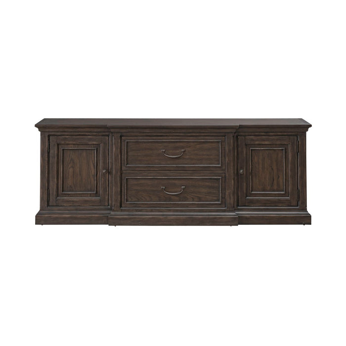 Paradise Valley - 78" Entertainment Console - Saddle Brown – TV Stands by Liberty Furniture at Furniture Wholesale Plus , Nashville furniture store