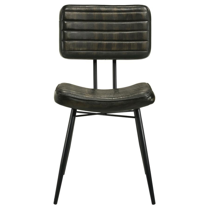 Misty - Leather Upholstered Dining Chair (Set of 2) - Espresso - Premium Chair Sets from CoasterEssence - Just $499! Shop now at Furniture Wholesale Plus  We are the best furniture store in Nashville, Hendersonville, Goodlettsville, Madison, Antioch, Mount Juliet, Lebanon, Gallatin, Springfield, Murfreesboro, Franklin, Brentwood
