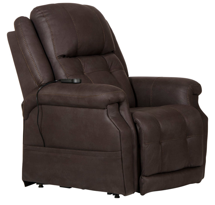 Haywood - Power Headrest Power Lift Lay Flat Recliner With Heat & Massage - Chocolate – Lift Chairs by Catnapper at Furniture Wholesale Plus , Nashville furniture store