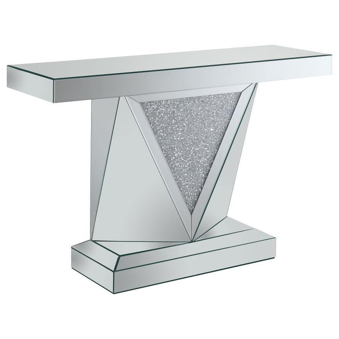 Amore - Mirrored Acrylic Entryway Sofa Console Table - Silver - Premium Console Tables from CoasterElevations - Just $579! Shop now at Furniture Wholesale Plus  We are the best furniture store in Nashville, Hendersonville, Goodlettsville, Madison, Antioch, Mount Juliet, Lebanon, Gallatin, Springfield, Murfreesboro, Franklin, Brentwood