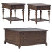 Arden Road - 3 Piece Table Set (Square Collector Cocktail Table) - Satin Cherry – Table Sets by Liberty Furniture at Furniture Wholesale Plus , Nashville furniture store