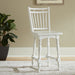 Magnolia Manor - Spindle Back Swivel Counter Height Chair - Antique White – Swivel Chairs by Liberty Furniture at Furniture Wholesale Plus , Nashville furniture store