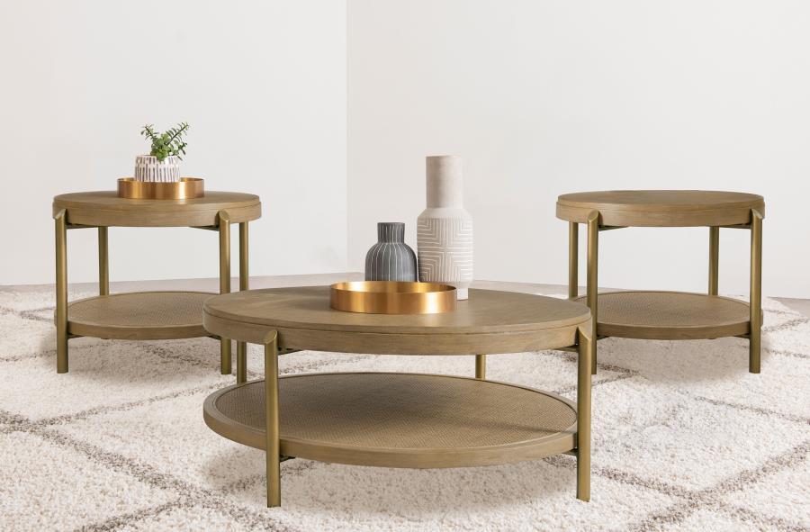 Arini - Round Coffee And End Table Set – Table Sets by Coaster Fine Furniture at Furniture Wholesale Plus , Nashville furniture store