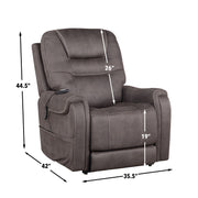 Brisbane - Power Lift Chair - Dark Gray – Lift Chairs by Steve Silver Furniture at Furniture Wholesale Plus , Nashville furniture store