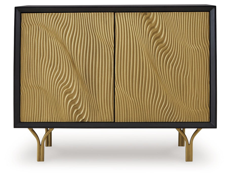 Tayner - Accent Cabinet - Black / Gold Finish – Accent Cabinets by Signature Design by Ashley® at Furniture Wholesale Plus , Nashville furniture store