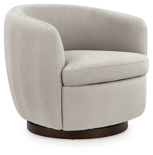 Annbury - Swivel Accent Chair - Light Beige – Swivel Chairs by Signature Design by Ashley® at Furniture Wholesale Plus , Nashville furniture store