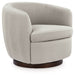 Annbury - Swivel Accent Chair - Light Beige – Swivel Chairs by Signature Design by Ashley® at Furniture Wholesale Plus , Nashville furniture store