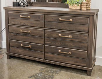 Vonitta Bay - Six Drawer Dresser - Dark Brown – Dressers by Signature Design by Ashley® at Furniture Wholesale Plus , Nashville furniture store