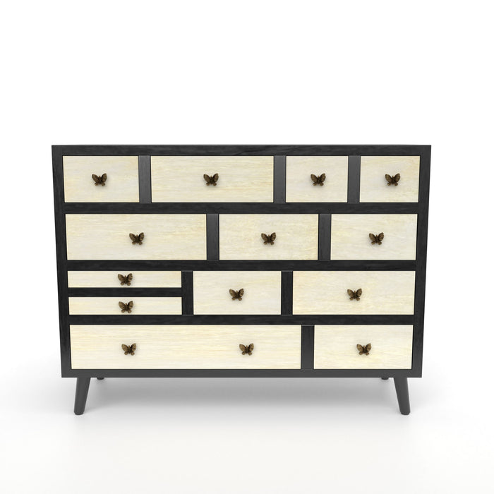 Papillon - 13 Drawers Sideboard - Black – Sideboards by Steve Silver Furniture at Furniture Wholesale Plus , Nashville furniture store