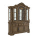 Madison Park - Server & Hutch With Led - Walnut – Display Cabinets by Elements International at Furniture Wholesale Plus , Nashville furniture store