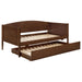 Bozeman - Wood Twin Daybed With Trundle - Medium Walnut – Daybeds by Coaster Fine Furniture at Furniture Wholesale Plus , Nashville furniture store