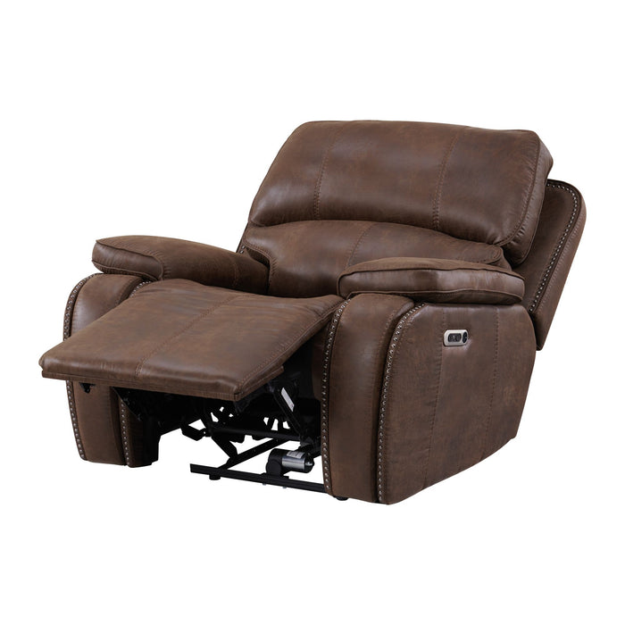 Atlantis - Power Motion Recliner With Power Head Recliner - Heritage Brown – Reclining Chairs by Elements International at Furniture Wholesale Plus , Nashville furniture store