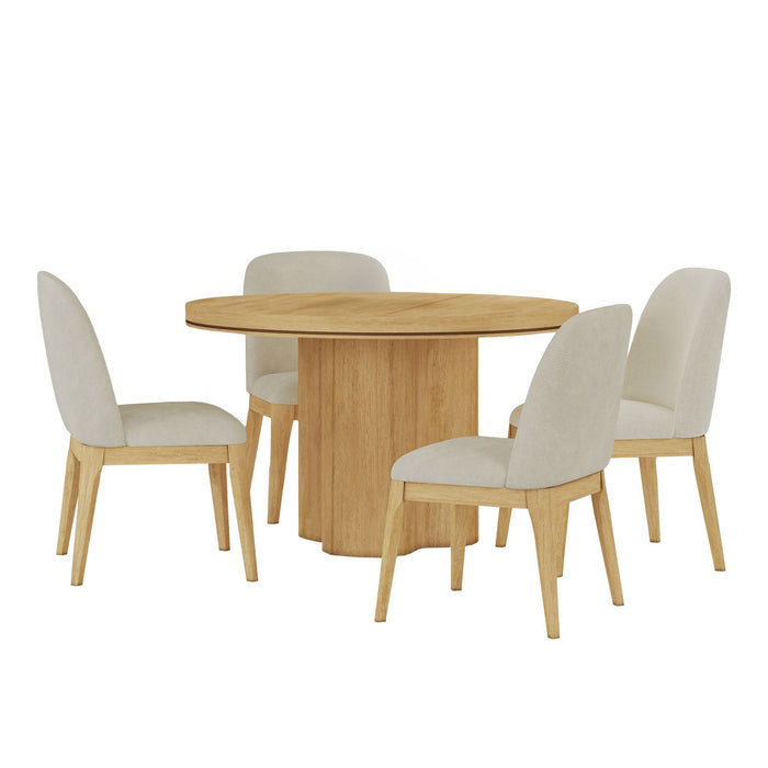Rosalie - Standard Height Round Dining Set – 5 Piece Dining Room Sets by Elements International at Furniture Wholesale Plus , Nashville furniture store