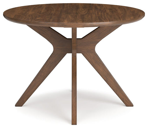 Lyncott - Round Dining Room Table - Brown – Dining Tables by Signature Design by Ashley® at Furniture Wholesale Plus , Nashville furniture store