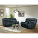 Aruba - 2 Piece Living Room Set (Sofa & Loveseat) - Pebble Navy – Reclining Sofas & Loveseats by Elements International at Furniture Wholesale Plus , Nashville furniture store
