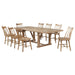 Middleton - 106" Extension Leaf Dining Set – 8 + Piece Dining Room Sets by Coaster Fine Furniture at Furniture Wholesale Plus , Nashville furniture store