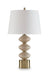 Wardthrone - Poly Table Lamp - Beige / Gold Finish – Table Lamps by Signature Design by Ashley® at Furniture Wholesale Plus , Nashville furniture store