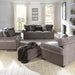 Austin - Ottoman - Dark Brown – Upholstered Ottomans by Jackson at Furniture Wholesale Plus , Nashville furniture store