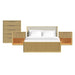 Sylvie - Bedroom Set With Upholstered Bed – 3 Piece Bedroom Sets by Elements International at Furniture Wholesale Plus , Nashville furniture store