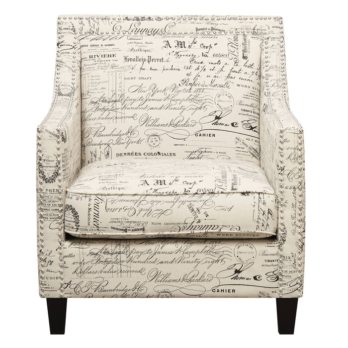 Erica - Chair And Ottoman – Stationary Chair & Ottoman by Elements International at Furniture Wholesale Plus , Nashville furniture store