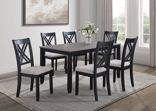 Eloise - 7 Piece Dinette Set - Charcoal / Gray - Premium 7 Piece Dining Room Sets from Crown Mark - Just $669! Shop now at Furniture Wholesale Plus  We are the best furniture store in Nashville, Hendersonville, Goodlettsville, Madison, Antioch, Mount Juliet, Lebanon, Gallatin, Springfield, Murfreesboro, Franklin, Brentwood