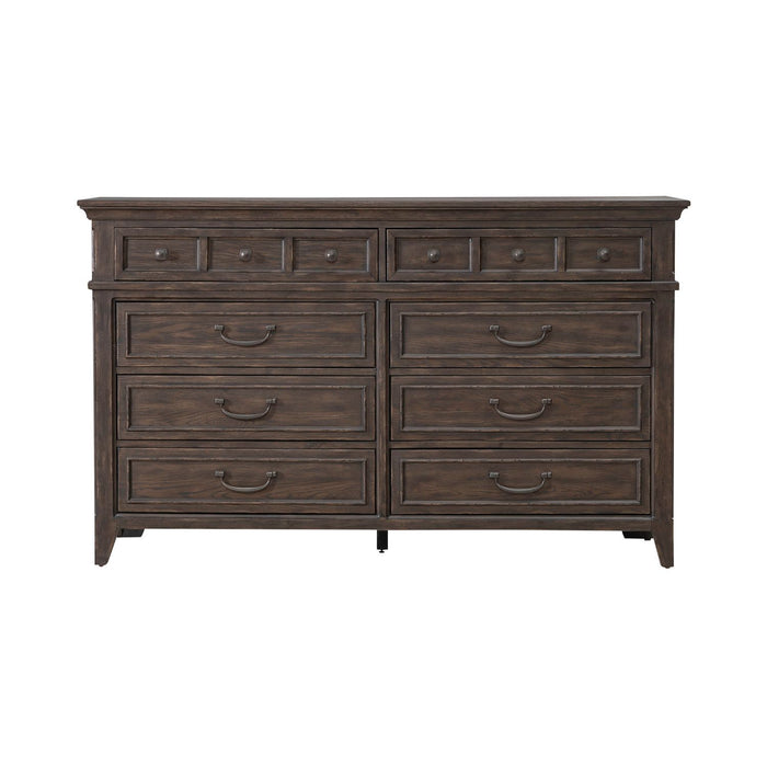 Paradise Valley - 8 Drawer Dresser - Saddle Brown – Dressers by Liberty Furniture at Furniture Wholesale Plus , Nashville furniture store