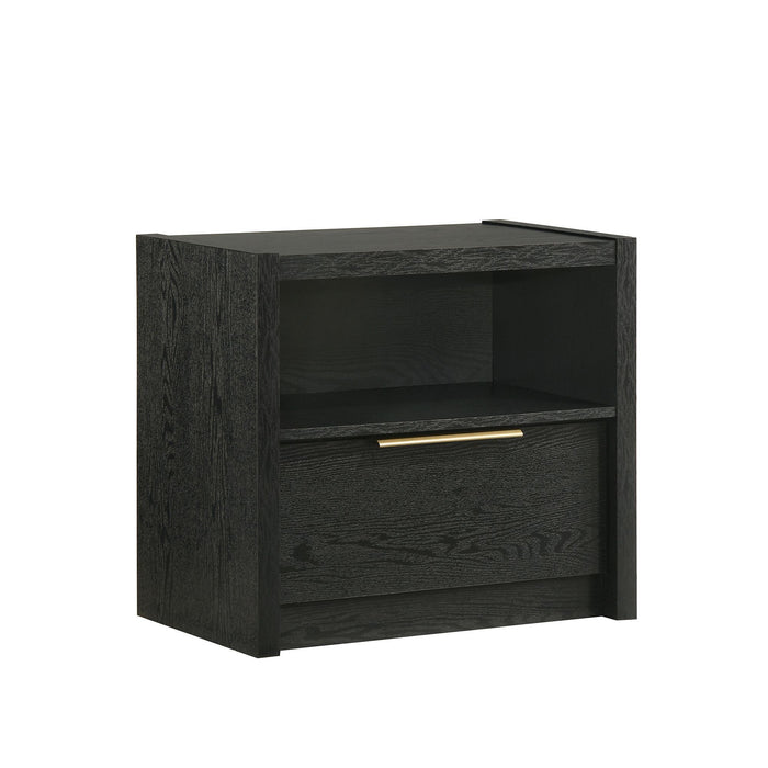 South Bend - Nightstand With USB - Black – Nightstands w/ Charging Stations by Elements International at Furniture Wholesale Plus , Nashville furniture store