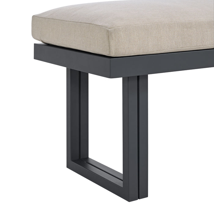 Playa - Dining Bench - Dark Gray / Beige – Benches by Elements International at Furniture Wholesale Plus , Nashville furniture store