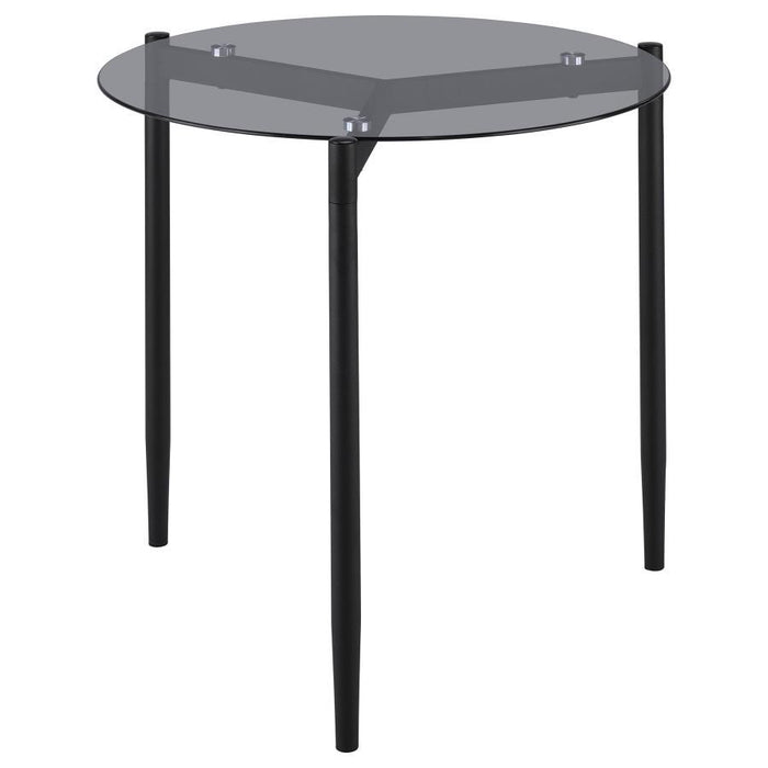 Rosalie - Round Smoked Glass Top Table – End Tables by CoasterEveryday at Furniture Wholesale Plus , Nashville furniture store