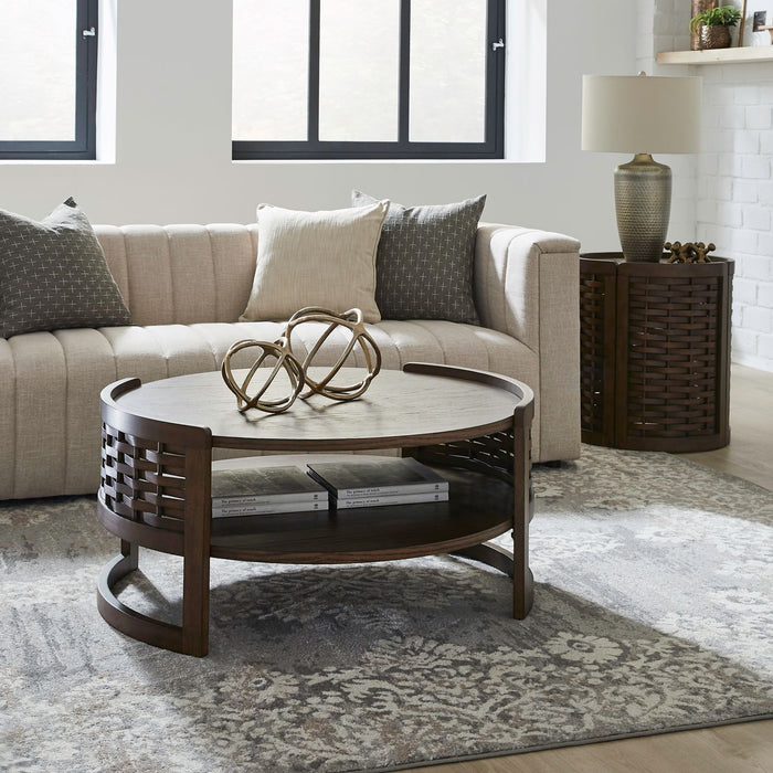 Warren Park - Optional 3 Piece Set - Coffee Brown – Table Sets by Liberty Furniture at Furniture Wholesale Plus , Nashville furniture store