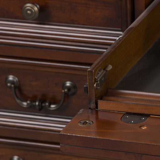 Brayton Manor - Jr Executive Desk - Cognac – Executive Desks by Liberty Furniture at Furniture Wholesale Plus , Nashville furniture store