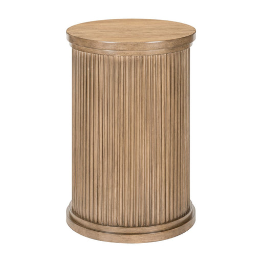 Haven Hills - Round Chairside Table - Camel Beige – Chair Side Tables by Liberty Furniture at Furniture Wholesale Plus , Nashville furniture store