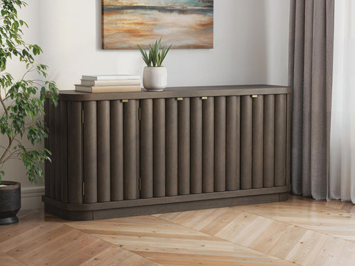 Darimore - Extra Large TV Stand - Burnished Brown – TV Stands by Signature Design by Ashley® at Furniture Wholesale Plus , Nashville furniture store