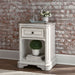 Magnolia Manor - 1 Drawer Nightstand - Antique White – Accent Nightstands by Liberty Furniture at Furniture Wholesale Plus , Nashville furniture store