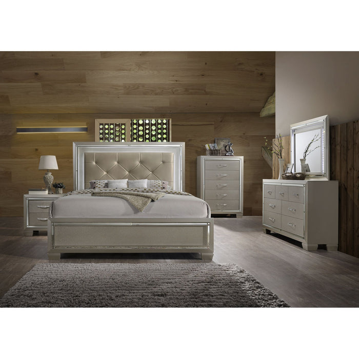Platinum - Nightstand - Сhampagne – Accent Nightstands by Elements International at Furniture Wholesale Plus , Nashville furniture store
