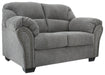 Allmaxx - Loveseat - Pewter – Stationary Loveseats by Benchcraft® at Furniture Wholesale Plus , Nashville furniture store