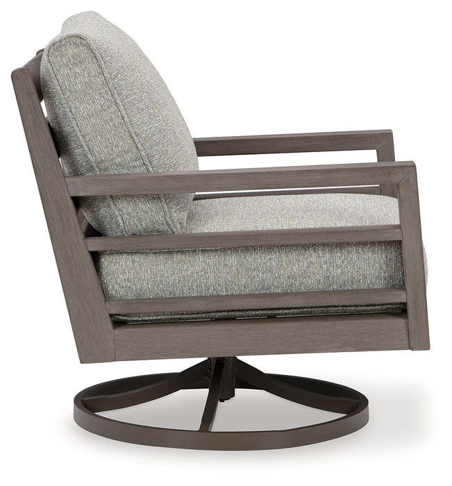 Hillside Barn - Gray / Brown - Swivel Lounge W/ Cushion - Premium Swivel Chairs from Signature Design by Ashley® - Just $848! Shop now at Furniture Wholesale Plus  We are the best furniture store in Nashville, Hendersonville, Goodlettsville, Madison, Antioch, Mount Juliet, Lebanon, Gallatin, Springfield, Murfreesboro, Franklin, Brentwood