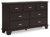 Covetown - Dresser - Dark Brown – Dressers by Signature Design by Ashley® at Furniture Wholesale Plus , Nashville furniture store
