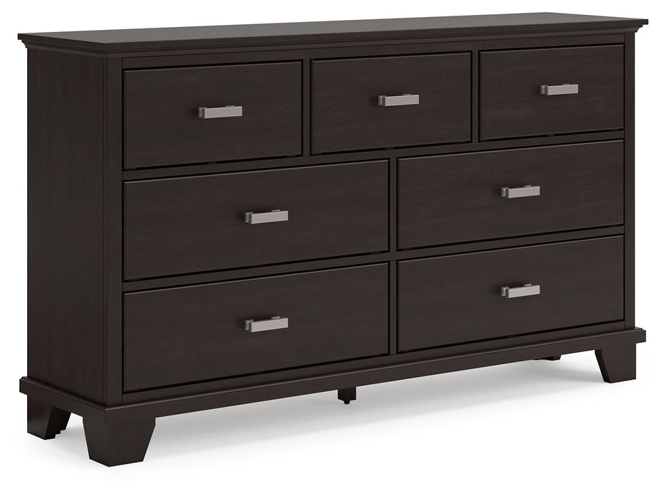 Covetown - Dresser - Dark Brown – Dressers by Signature Design by Ashley® at Furniture Wholesale Plus , Nashville furniture store