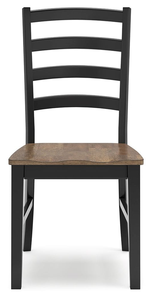 Wildenauer - Dining Room Side Chair (Set of 2) - Brown / Black – Chair Sets by Signature Design by Ashley® at Furniture Wholesale Plus , Nashville furniture store
