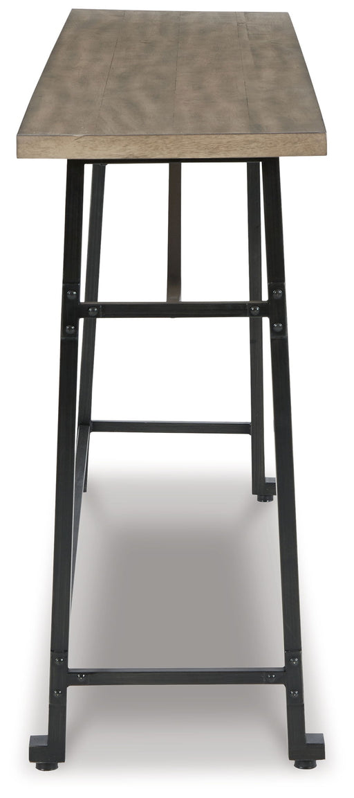 Lesterton - Long Counter Table - Light Brown / Black – Counter Tables by Signature Design by Ashley® at Furniture Wholesale Plus , Nashville furniture store