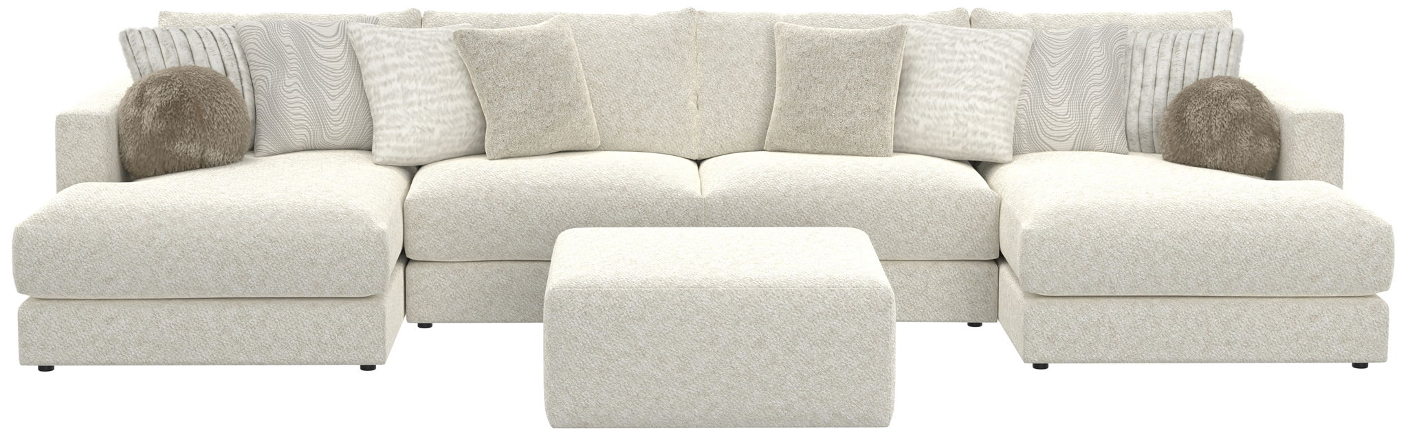 Ritzy - Modular Sofa And Included Cocktail Ottoman – 2 Piece Living Room Sets by Jackson at Furniture Wholesale Plus , Nashville furniture store